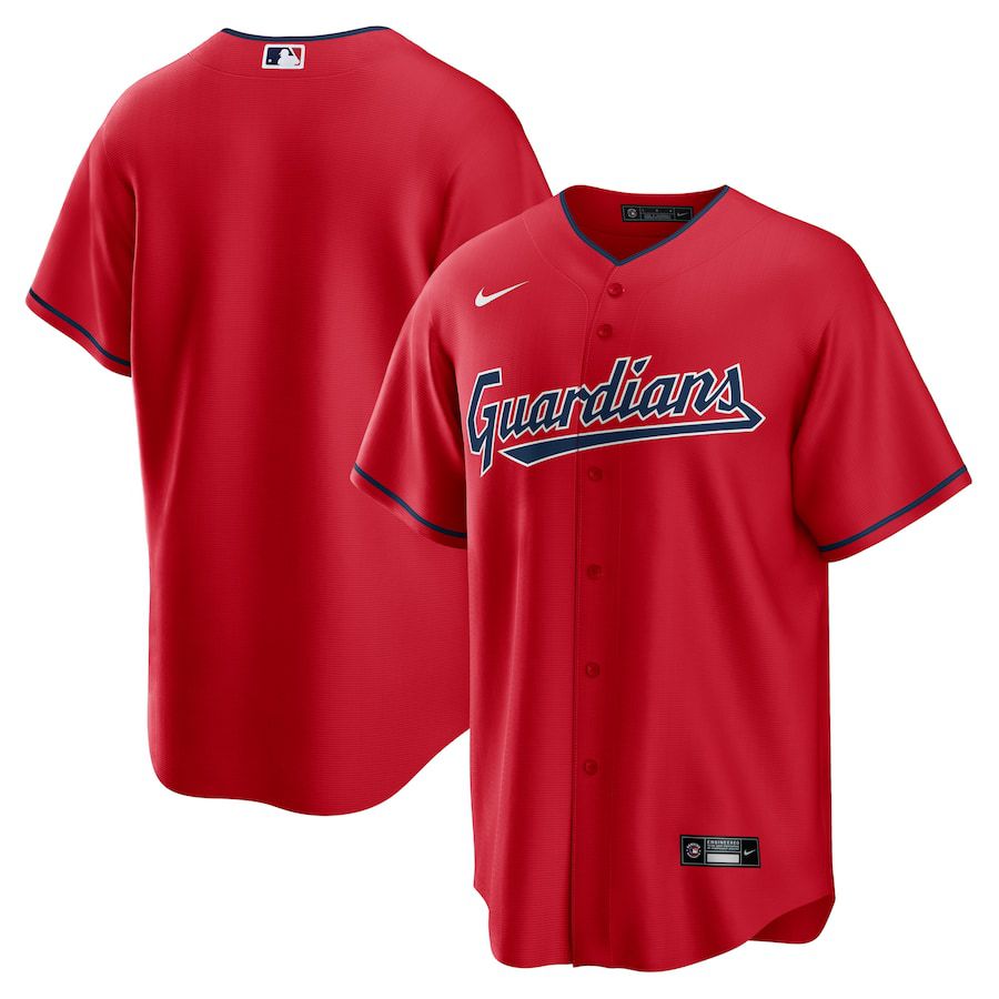 Men Cleveland Guardians Nike Red Alternate Replica Team MLB Jersey